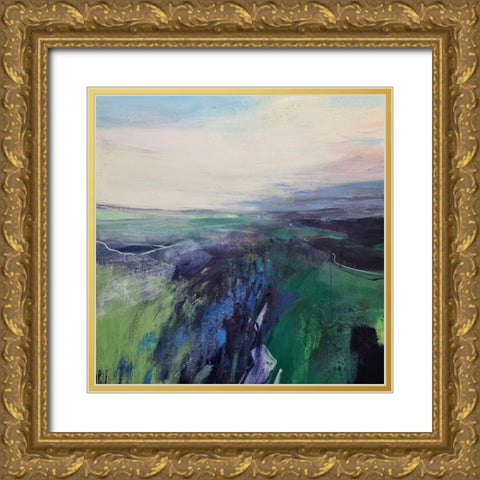 Viridescent Valley No. 1 Gold Ornate Wood Framed Art Print with Double Matting by Kinmont, Andrew