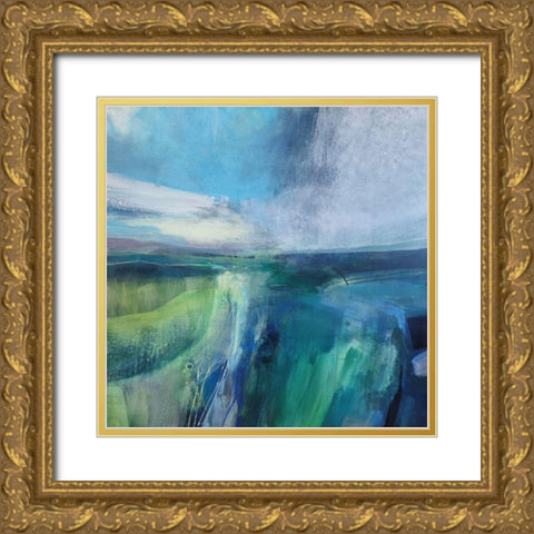 Viridescent Valley No. 2 Gold Ornate Wood Framed Art Print with Double Matting by Kinmont, Andrew