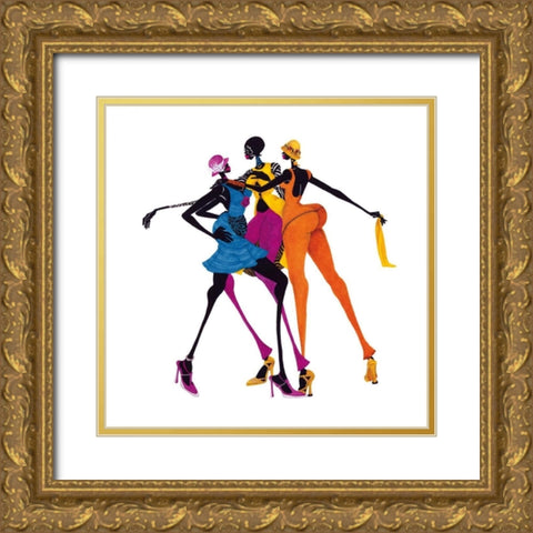 Hips, Hips, Hips Gold Ornate Wood Framed Art Print with Double Matting by Kelly, Shan