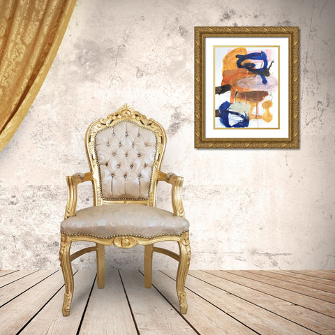 Imagine I was There No. 1 Gold Ornate Wood Framed Art Print with Double Matting by Lauzon, Danielle