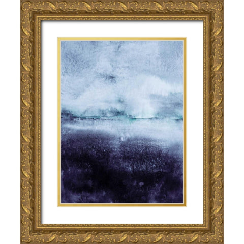 Direction North Gold Ornate Wood Framed Art Print with Double Matting by Lehnhardt, Iris