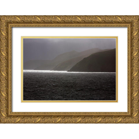 Blasket Islands Gold Ornate Wood Framed Art Print with Double Matting by Leprince, Vincent