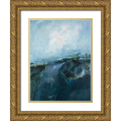 Splashed by Magic Gold Ornate Wood Framed Art Print with Double Matting by Lenssen, Georganna
