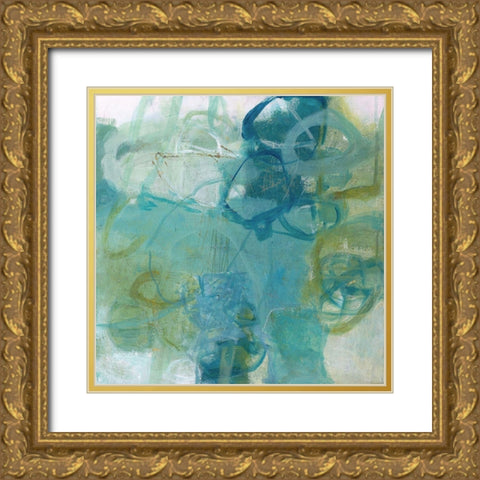 Written On The Breeze Gold Ornate Wood Framed Art Print with Double Matting by Leslie, Carole