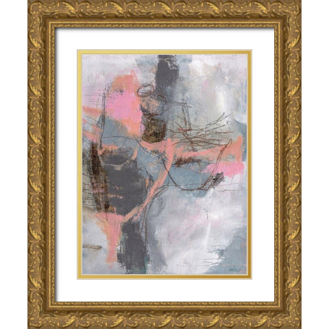 Holiday Mind Gold Ornate Wood Framed Art Print with Double Matting by Leslie, Carole