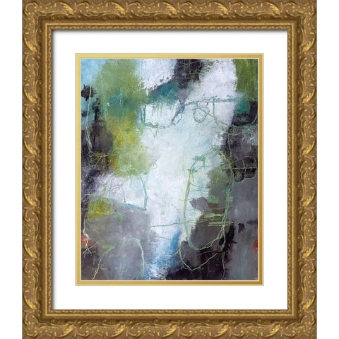 A Day On The River Gold Ornate Wood Framed Art Print with Double Matting by Leslie, Carole