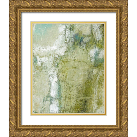 The Other Side Of The Mountain Gold Ornate Wood Framed Art Print with Double Matting by Leslie, Carole