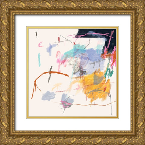 Fragile Gold Ornate Wood Framed Art Print with Double Matting by Lauzon, Danielle