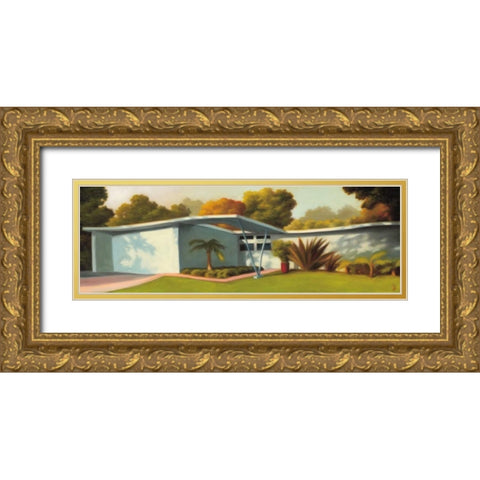 Mar Vista Gold Ornate Wood Framed Art Print with Double Matting by Monzon, Rick