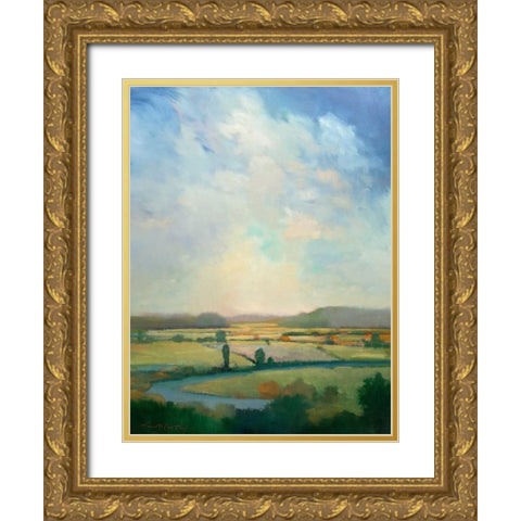 First Turn Gold Ornate Wood Framed Art Print with Double Matting by McCarthy, William