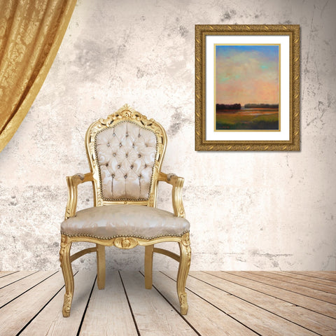 Shifting Tide Gold Ornate Wood Framed Art Print with Double Matting by McCarthy, William