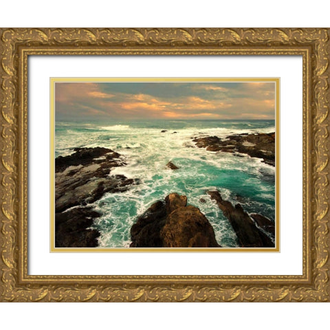 Heavens Gate Gold Ornate Wood Framed Art Print with Double Matting by Mikaels, Natalie