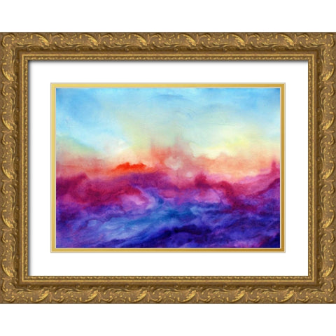 Arpeggi II Gold Ornate Wood Framed Art Print with Double Matting by Maldonado, Jacqueline