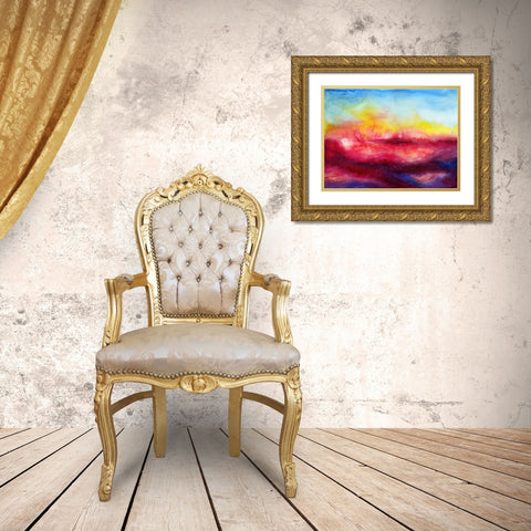 Kiss of Life II Gold Ornate Wood Framed Art Print with Double Matting by Maldonado, Jacqueline