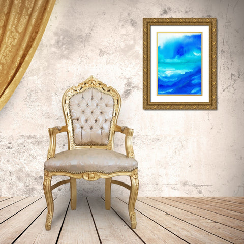 Rise III Gold Ornate Wood Framed Art Print with Double Matting by Maldonado, Jacqueline