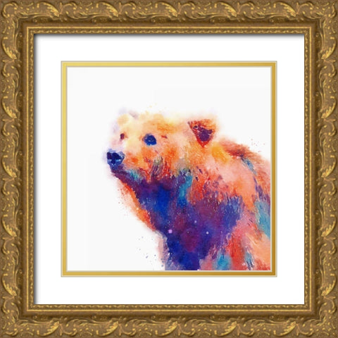The Protective II Gold Ornate Wood Framed Art Print with Double Matting by Maldonado, Jacqueline