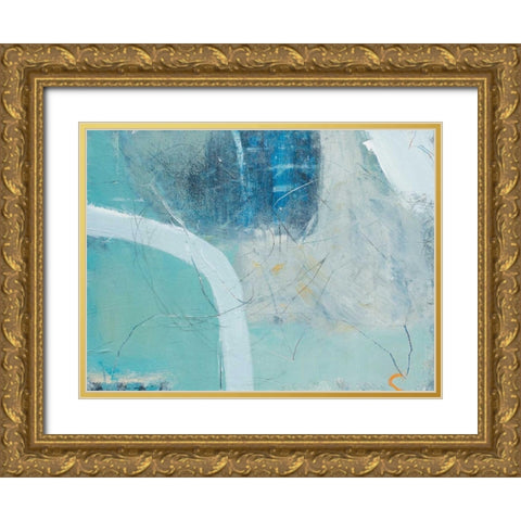 Sea Edge Gold Ornate Wood Framed Art Print with Double Matting by Mankin, David