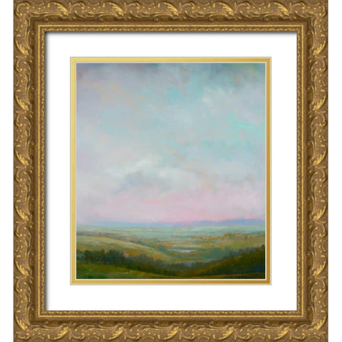 Evening Glow Gold Ornate Wood Framed Art Print with Double Matting by McCarthy, William