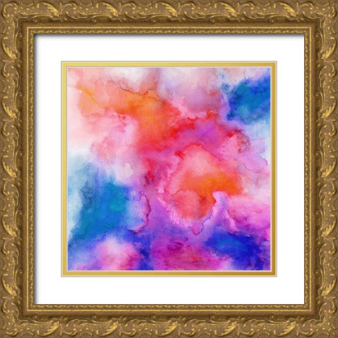 Acquiesce III Gold Ornate Wood Framed Art Print with Double Matting by Maldonado, Jacqueline