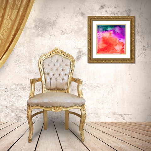 Fusion II Gold Ornate Wood Framed Art Print with Double Matting by Maldonado, Jacqueline