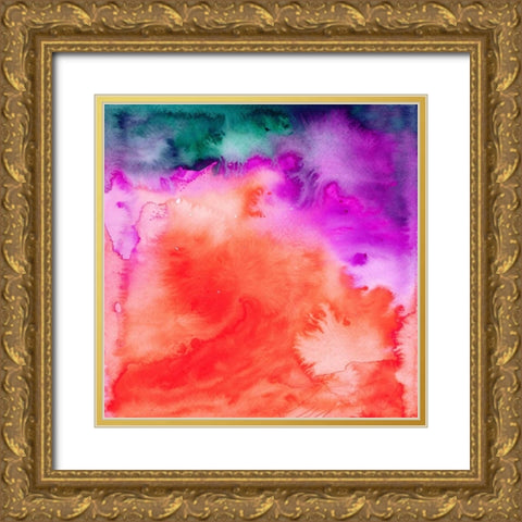 Fusion II Gold Ornate Wood Framed Art Print with Double Matting by Maldonado, Jacqueline