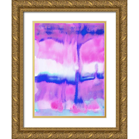 Undertow II Gold Ornate Wood Framed Art Print with Double Matting by Maldonado, Jacqueline