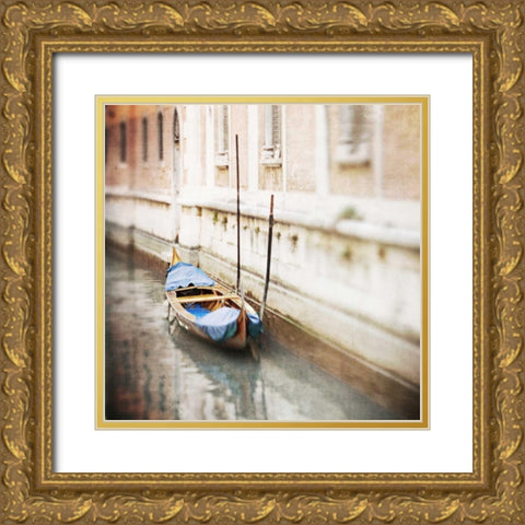 Gondola Gold Ornate Wood Framed Art Print with Double Matting by Morrissey, Margaret