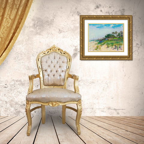 Serenity in St. George Gold Ornate Wood Framed Art Print with Double Matting by Mertz, Nancie King
