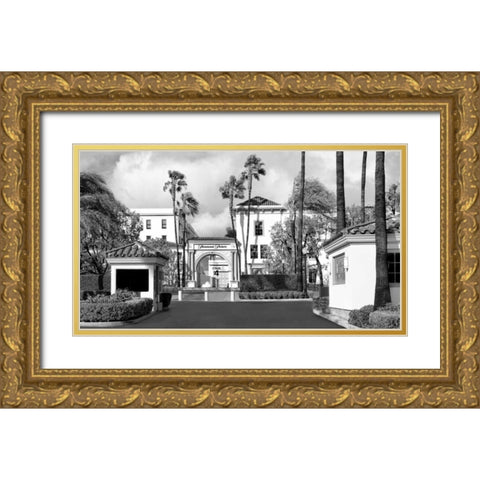 Paramount Stage Gold Ornate Wood Framed Art Print with Double Matting by Miamee, Golie