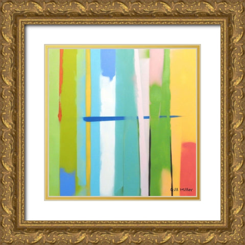 Urban Summer 2 Gold Ornate Wood Framed Art Print with Double Matting by Miller, Gil