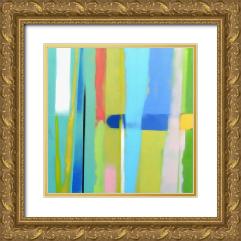 Urban Summer 3 Gold Ornate Wood Framed Art Print with Double Matting by Miller, Gil