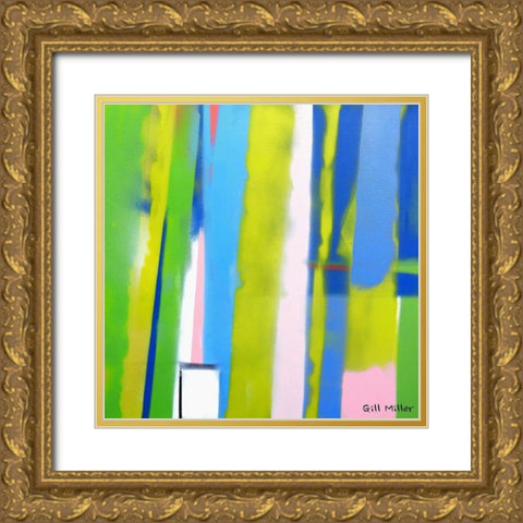 Urban Summer 4 Gold Ornate Wood Framed Art Print with Double Matting by Miller, Gil