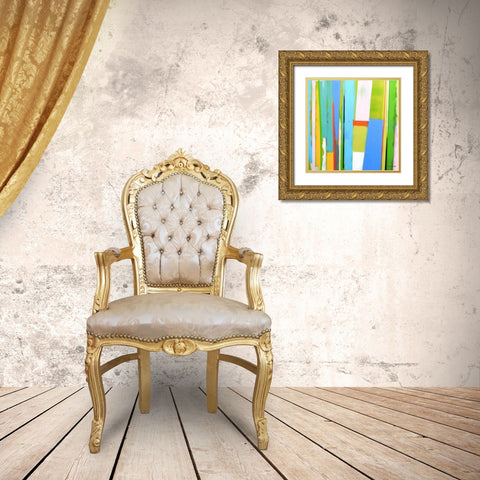 Urban Summer 9 Gold Ornate Wood Framed Art Print with Double Matting by Miller, Gil