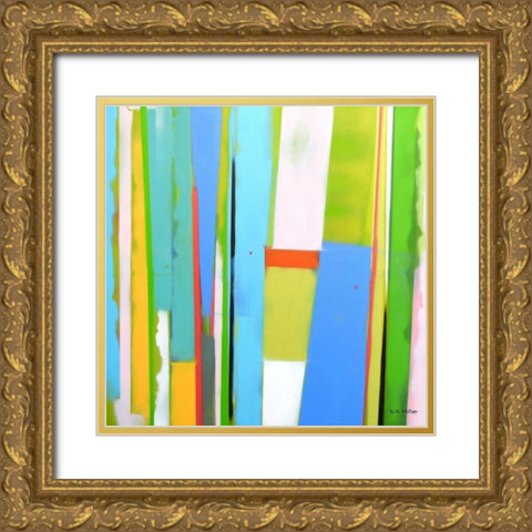Urban Summer 9 Gold Ornate Wood Framed Art Print with Double Matting by Miller, Gil