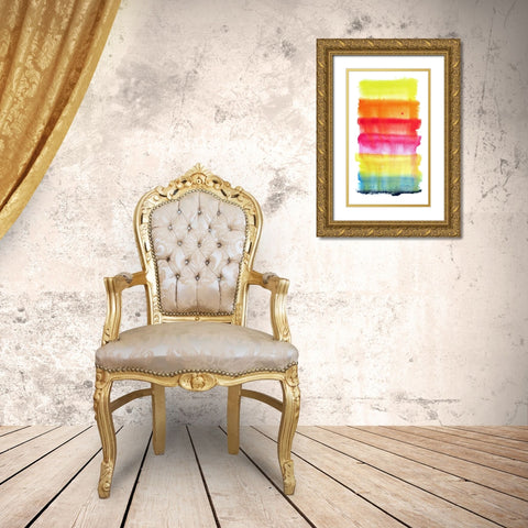 Boldness Gold Ornate Wood Framed Art Print with Double Matting by Muren, Nancy LaBerge