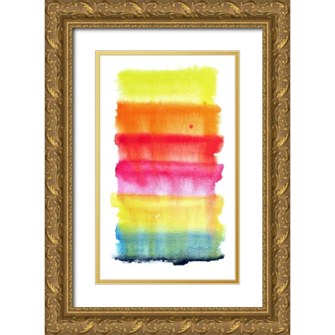 Boldness Gold Ornate Wood Framed Art Print with Double Matting by Muren, Nancy LaBerge