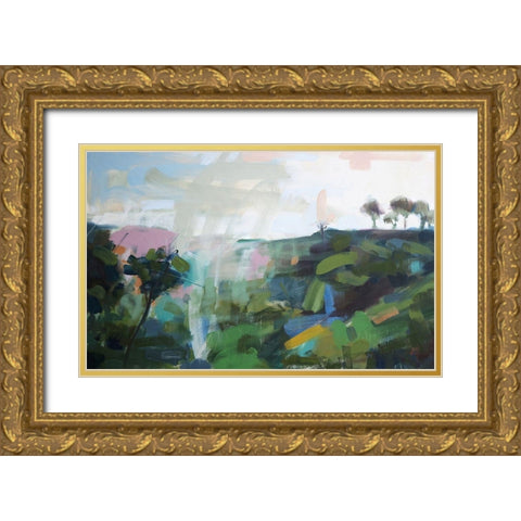 India No. 6 Gold Ornate Wood Framed Art Print with Double Matting by Moulton, Angela