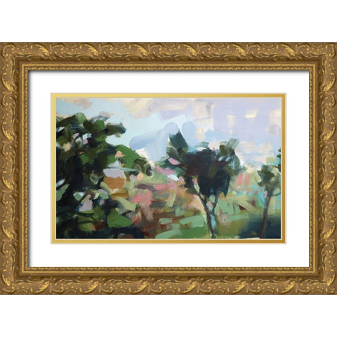 India No. 8 Gold Ornate Wood Framed Art Print with Double Matting by Moulton, Angela