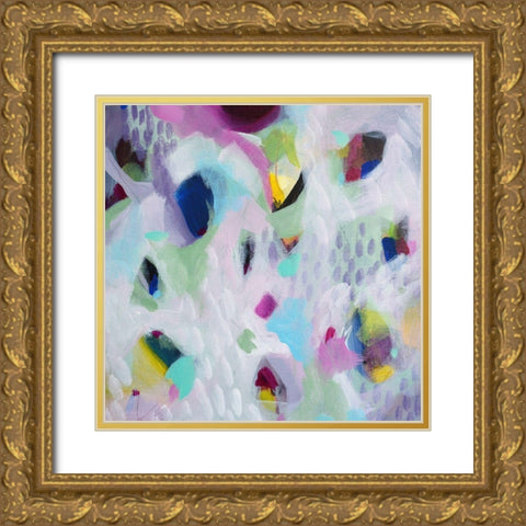 Abstract 171 Gold Ornate Wood Framed Art Print with Double Matting by Marrison, TA