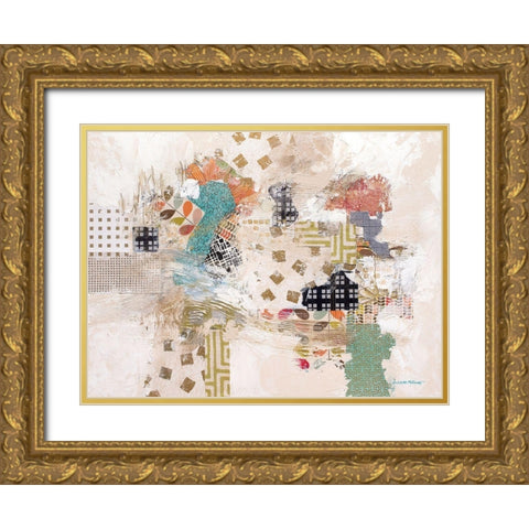 Materializing Gold Ornate Wood Framed Art Print with Double Matting by McCourt, Suzanne