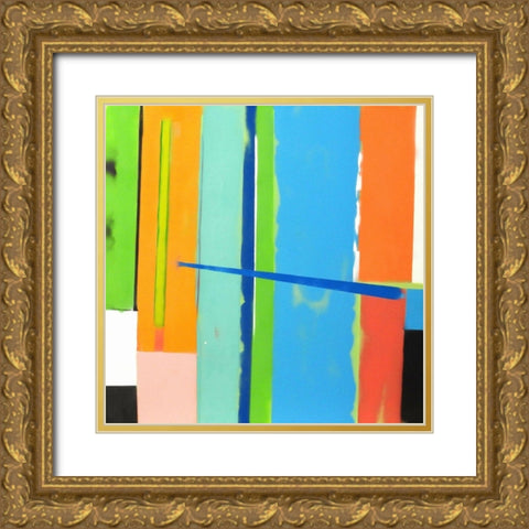 Urban Summer 18 Gold Ornate Wood Framed Art Print with Double Matting by Miller, Gil