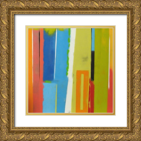 Urban Summer 19 Gold Ornate Wood Framed Art Print with Double Matting by Miller, Gil