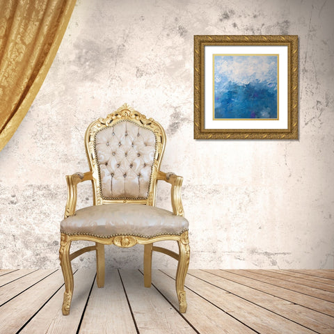 Water Lily Gold Ornate Wood Framed Art Print with Double Matting by Moehr, KR