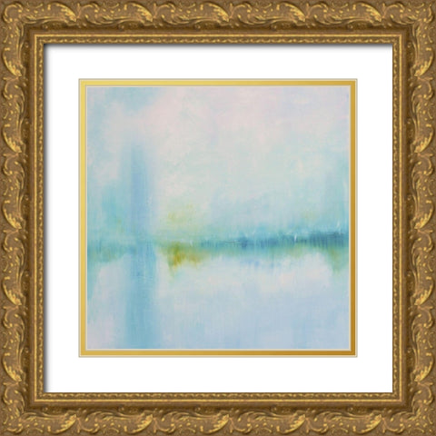 Misted Shores Gold Ornate Wood Framed Art Print with Double Matting by Moehr, KR
