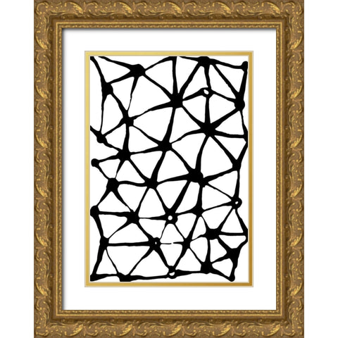 Experimental 2 Gold Ornate Wood Framed Art Print with Double Matting by Morioke