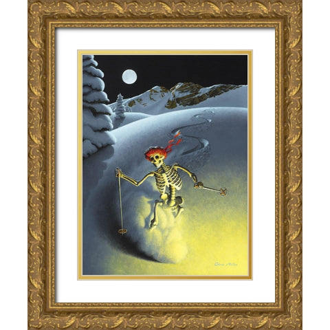 After Hours Gold Ornate Wood Framed Art Print with Double Matting by Miles, Chris