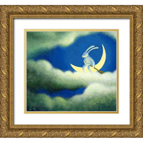 The Traveler Gold Ornate Wood Framed Art Print with Double Matting by Miles, Chris
