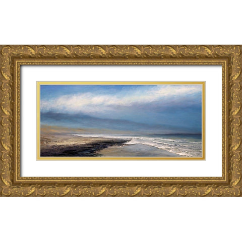 Eye of God Gold Ornate Wood Framed Art Print with Double Matting by Mote, Michael