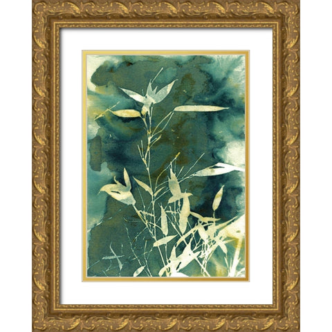 Bamboo Garden Gold Ornate Wood Framed Art Print with Double Matting by McCurdy, Krista