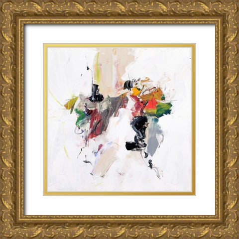Go for It Gold Ornate Wood Framed Art Print with Double Matting by McCourt, Suzanne